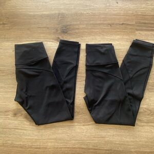 Lululemon 🍋 In Movement 7/8 Black Leggings